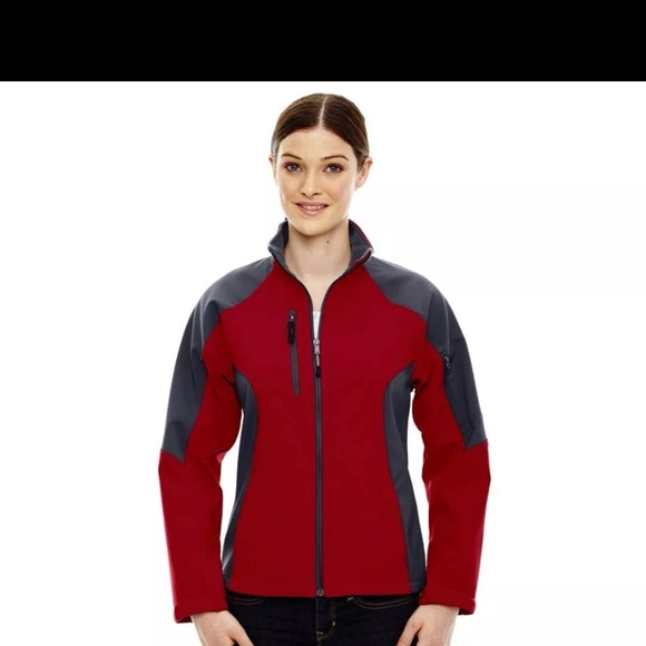 North End - Women's Compass Colour Block Soft Shell Jacket  Large - Picture 8 of 8